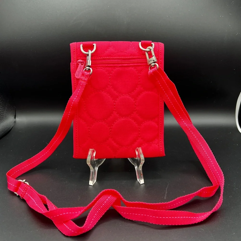 Thirty One Pink “Vary You” Quilted Crossbody Organizer Wallet Bag‎ 7